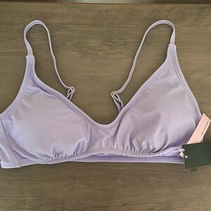 NWT Wild Fable Light Purple Bikini Top Size L👙